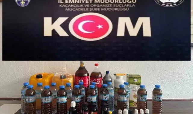 Polisten kaçak alkol operasyonu