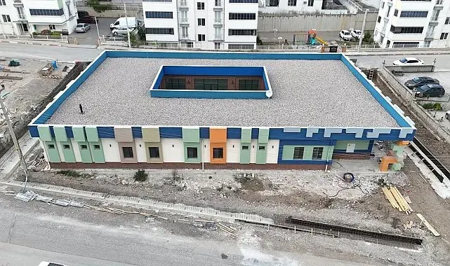 Karabük'te yeni anaokulu inşaatı sürüyor