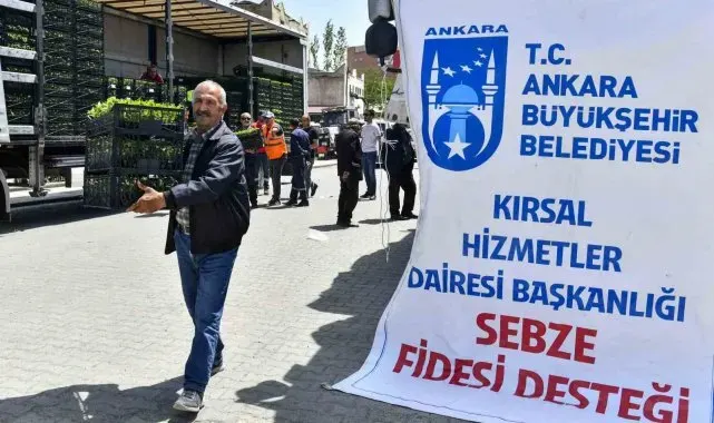 Ankara Büyükşehir Belediyesinin sebze fidesi dağıtımı tekrar başladı