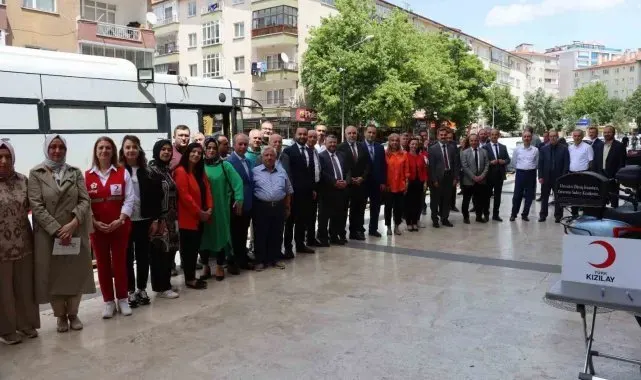 Çankırı'da kan bağışı etkinliğine yoğun ilgi