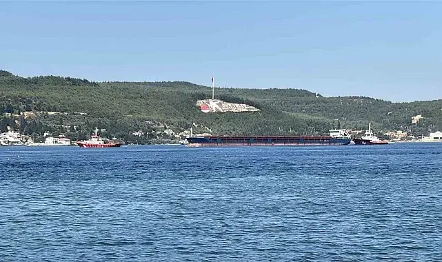 Çanakkale Boğazı'ndan geçen genel kargo gemisi makine arızası yaptı