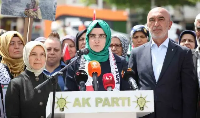 Konyalı annelerden Gazzeli annelere destek