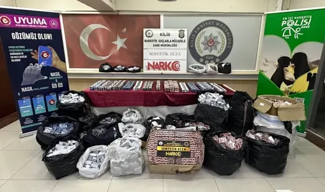 Kilis'te dev uyuşturucu operasyonu