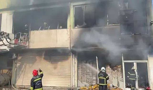 Gaziantep'te korkutan iş yeri yangını
