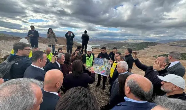Komisyon üyeleri maden sahasında incelemede bulundu