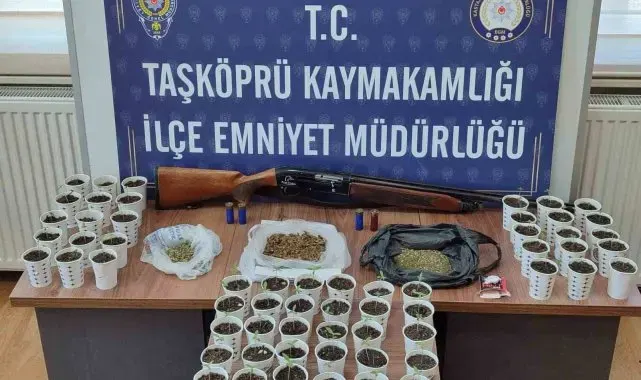 Kastamonu'da karton bardak içerisinde uyuşturucu ele geçirildi