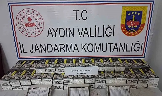 Tünelde kaçak makaron ele geçirildi