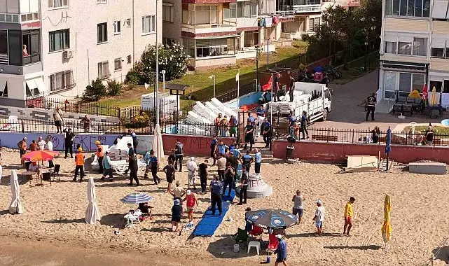 Büyükçekmece'de kumsalları işgal edenlere geçit verilmiyor