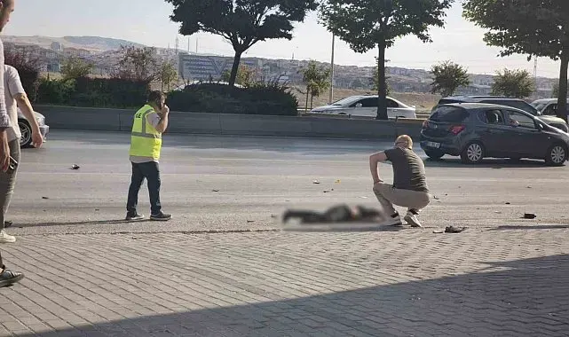 Ankara'da otomobil motosikletle çarpıştı: 2 yaralı