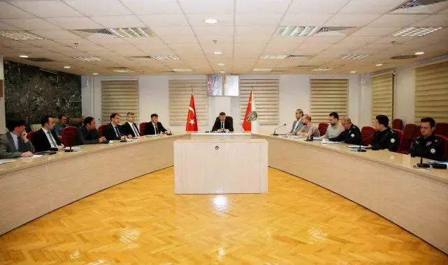 İl Emniyet Müdürlüğü ekipleri Asayiş Değerlendirme Toplantısı düzenledi