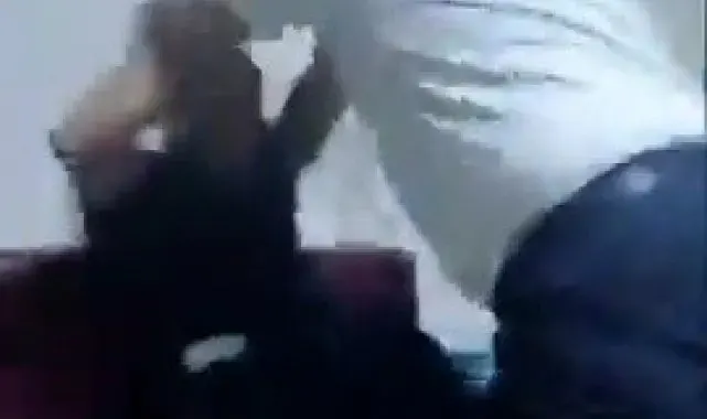 Hastanede müdür yardımcısı ile teknikerin kavgası kamerada