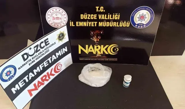 Şehir dışından Düzce'ye uyuşturucu getiren şahıs tutuklandı