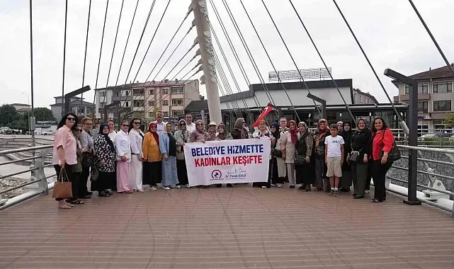 Düzce Belediyesi hizmette, kadınlar keşifte
