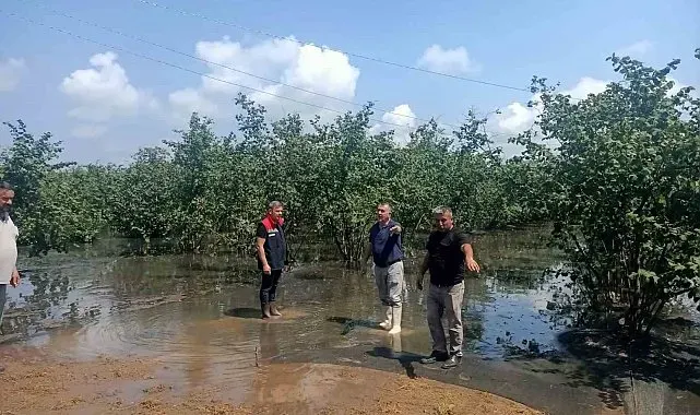 Sağanağın vurduğu Çarşamba'da hasar tespit çalışmaları sürüyor