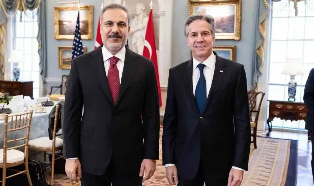 Dışişleri Bakanı Fidan ile ABD'li mevkidaşı Blinken'in görüşmesi başladı