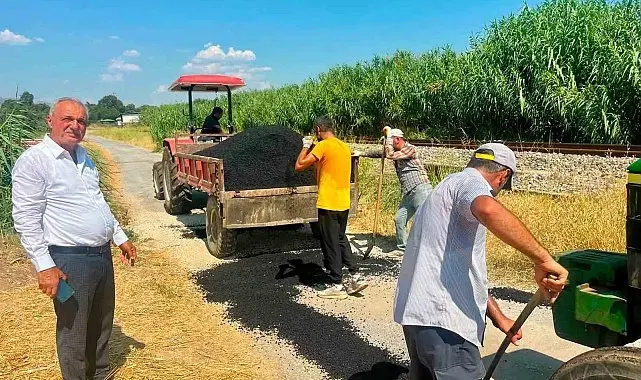 Sultanhisar'da yol bakım ve onarım çalışmaları sürüyor