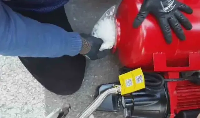 Su hidroforunda uyuşturucu ele geçirildi