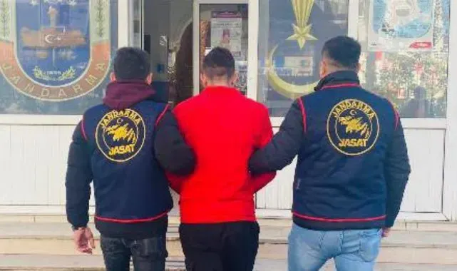 16 yıl 8 ay 7 gün hapis cezası ile aranan şahıs Jandarma ekiplerince yakalandı