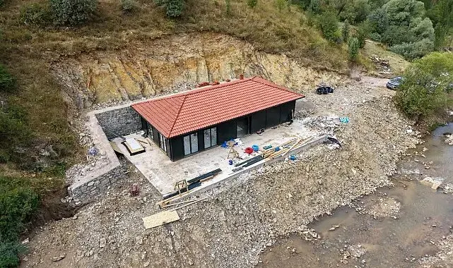 Sırakayalar Şelalesi'nde çevre düzenleme çalışmaları sürüyor
