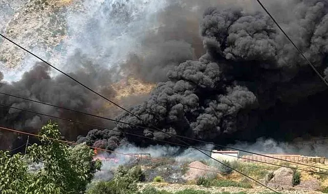 Hakkari'de yangın paniği