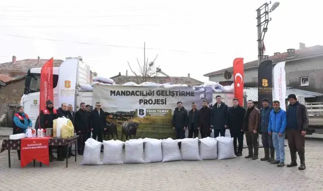 Balıkesir Büyükşehir'den manda yetiştiricilerine destek