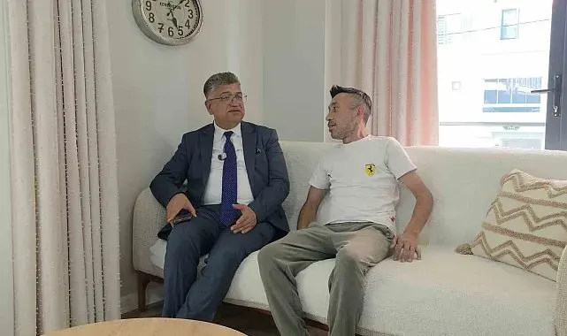 Rektör Kızıltoprak'tan 18 yıl sonra yeniden uyuyabilen Gazi Mehmet Tüfek'e anlamlı ziyaret