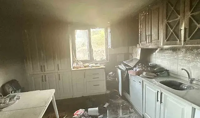 Osmaniye'de müstakil evde çıkan yangın söndürüldü