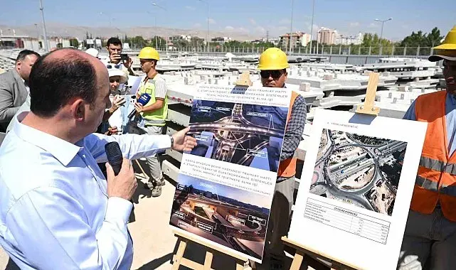 Konya'nın raylı sistem projeleri hızla ilerliyor