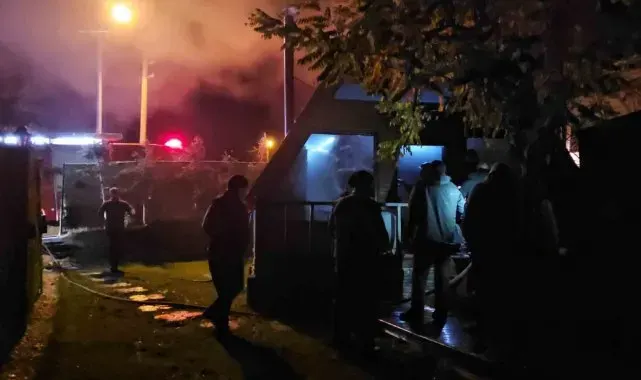 Sapanca'da bungalov ev alevlere teslim oldu