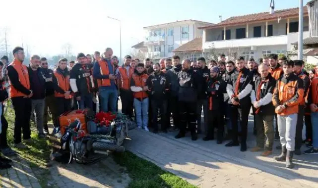 Kazada ölen motokurye, meslektaşları tarafından anıldı