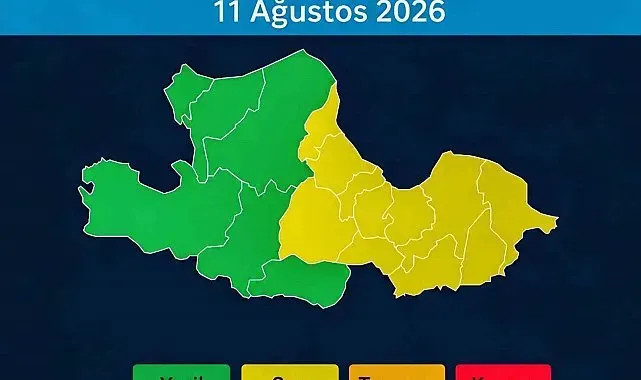 Samsun'un doğusuna 'sarı kodlu' yağış uyarısı