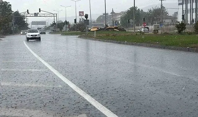 Bolu'da serinleten yağış