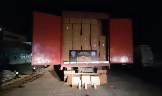 'Tiryaki' ile aramada 300 bin paket kaçak sigara ele geçirildi