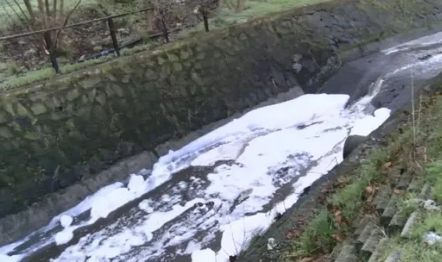 Esenyurt'ta köpüklü dere tedirginliği