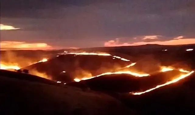 Çankırı'da etkili olan arazi yangını uzun uğraşlar sonucu kontrol altına alındı