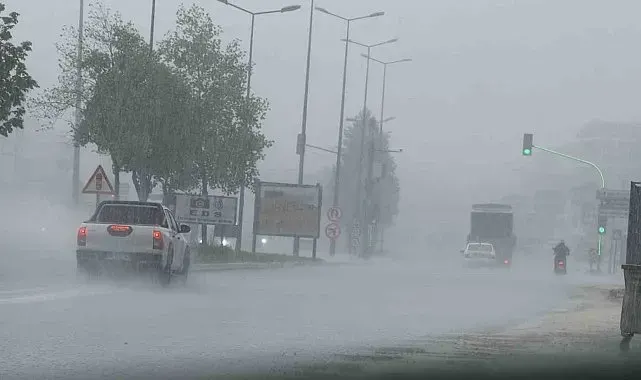 Düzce'de serinleten yağış