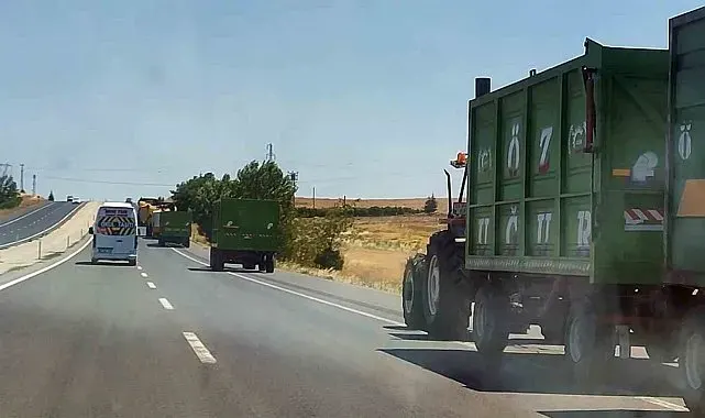 Yozgat'ta hasat sezonuyla birlikte trafikte yoğunluk arttı