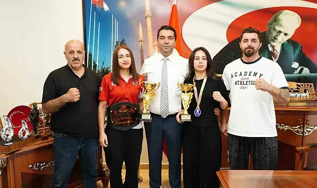 Milli sporculardan Başkan Demirci'ye şampiyonluk ziyareti