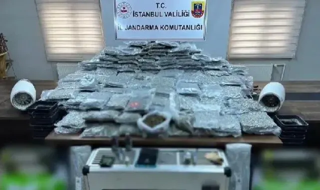 Eyüpsultan'da uyuşturucu serasına çevrilen villaya baskın