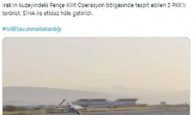 MSB: 5 terörist etkisiz hale getirildi