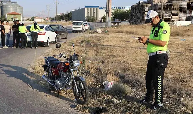 Karaman'da otomobille motosiklet çarpıştı: 1 yaralı