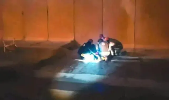 Esenyurt'ta 9 metre yükseklikten su kanalına düşen adamı itfaiye kurtardı