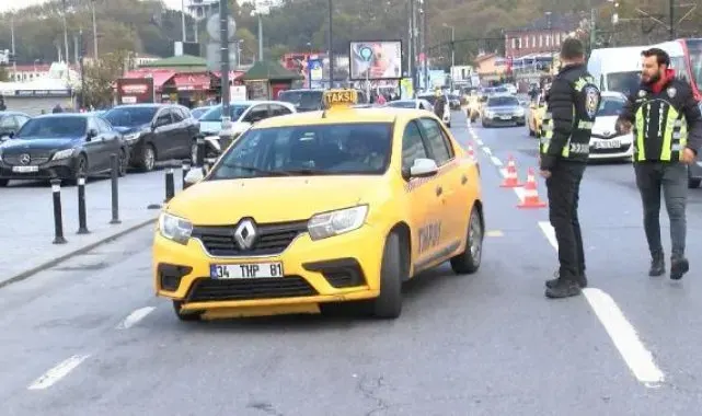 Fatih'te kurallara uymayan taksicilere ceza