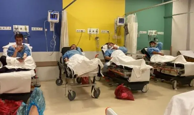 Kimyasal sızıntıdan etkilenen 14 kargo çalışanı gözlem altında