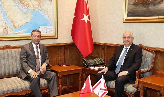 Bakan Güler, KKTC Dışişleri Bakanı Ertuğruloğlu ile bir araya geldi