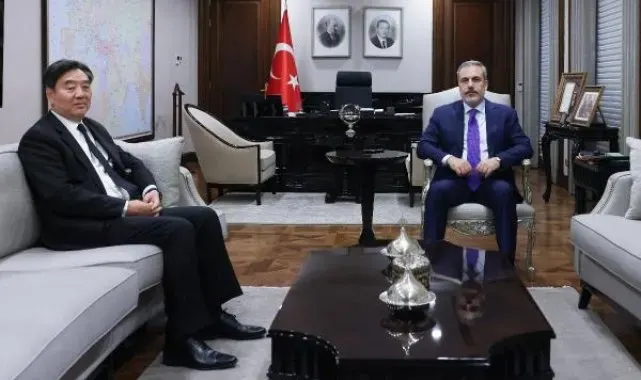 Bakan Fidan, Çin Halk Cumhuriyeti Ortadoğu Sorunu Özel Temsilcisi Jun'u kabul etti