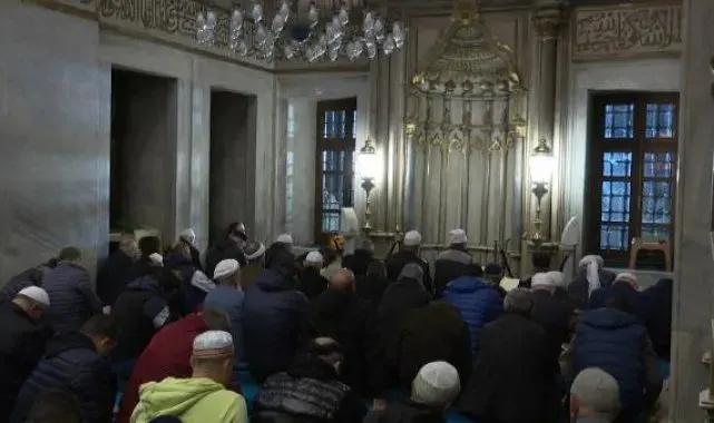 Eyüpsultan Camii'nde Filistin halkı için dua edildi