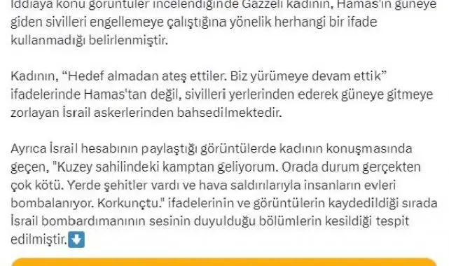 İsrail'in resmi hesabından yapılan dezenformasyon açığa çıktı