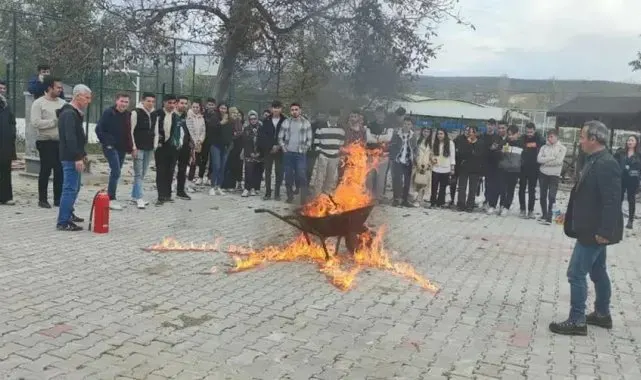 Hisarcık MYO'da Temel Yangın Güvenliği semineri