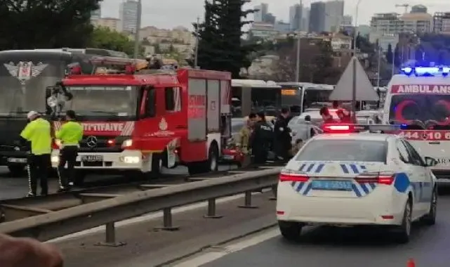 15 Temmuz Şehitler Köprüsü'nde zincirleme kaza-1